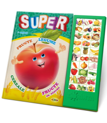Carte cu Sunete – Super Fructe, Legume și Fructe de Pădure pentru Copii