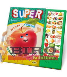 Carte cu Sunete – Super Fructe, Legume și Fructe de Pădure pentru Copii
