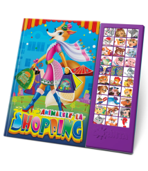 Carte cu sunete „Animalele la Shopping”