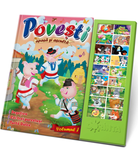 Carte cu Sunete – Povești Volumul 1 pentru Copii