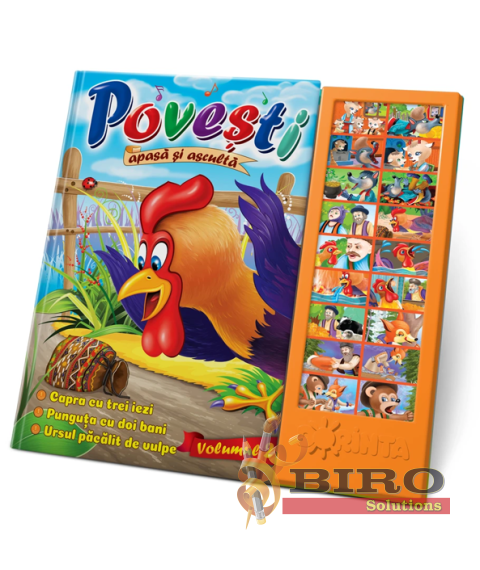 Carte cu Sunete – Povești Volumul 2 pentru Copii