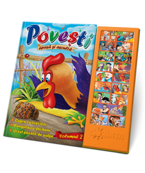 Carte cu Sunete – Povești Volumul 2 pentru Copii
