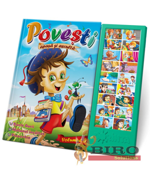 Carte cu Sunete – Povești Volumul 5 pentru Copii