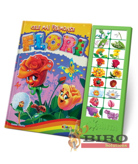 Carte cu sunete „Cele mai frumoase flori” 