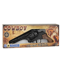 Revolver de cowboy (12 gloanțe), negru, 53269