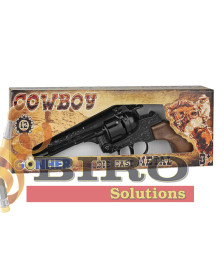 Revolver de cowboy (12 gloanțe), negru, 53269