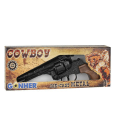 Revolver de cowboy (12 gloanțe), negru, 53269