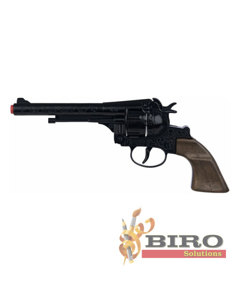 Revolver de cowboy (12 gloanțe), negru, 53269