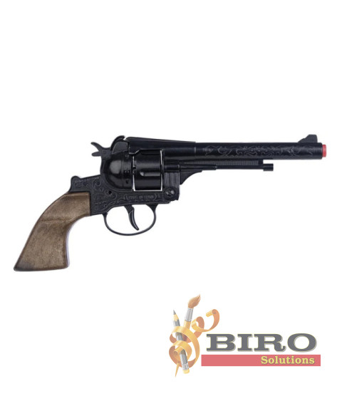 Revolver de cowboy (12 gloanțe), negru, 53269