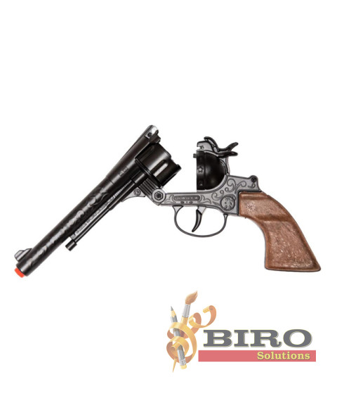 Revolver de cowboy (12 gloanțe), negru, 53269