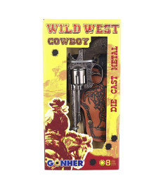Set "Wild West": revolver (8 gloanțe), toc, insignă, 53267