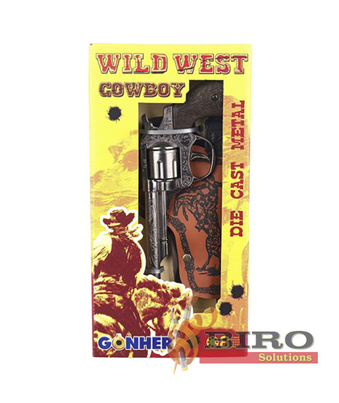Set "Wild West": revolver (8 gloanțe), toc, insignă, 53267