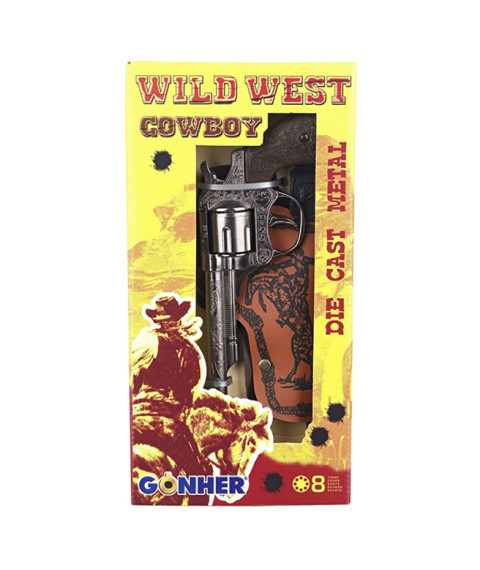 Set "Wild West": revolver (8 gloanțe), toc, insignă, 53267