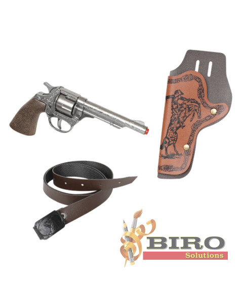 Set "Wild West": revolver (8 gloanțe), toc, insignă, 53267