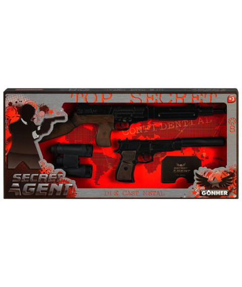 Set de joacă cu areme de 8 focuri. Agentul Secret. 44061