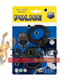 Set de joacă cătuşe cu insignă, 43569