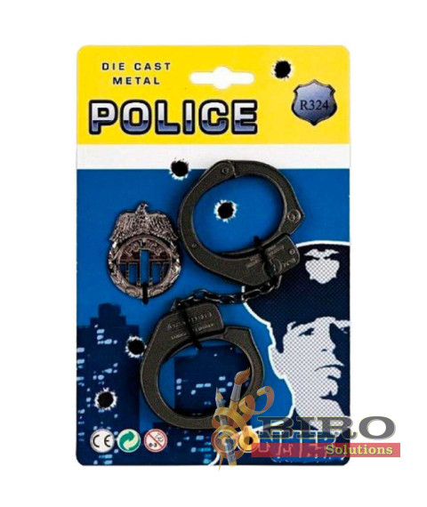 Set de joacă cătuşe cu insignă, 43569