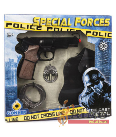 GNH Set de politie GONHER 425/6: Pistol si accesorii (8 gloante), 44063