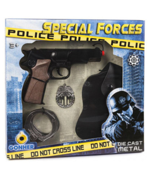 GNH Set de politie GONHER 425/6: Pistol si accesorii (8 gloante), 44063