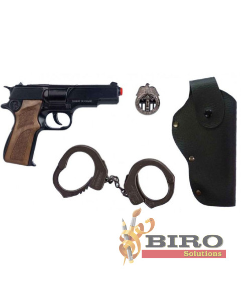 GNH Set de politie GONHER 425/6: Pistol si accesorii (8 gloante), 44063