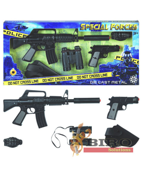 GNH Set de politie GONHER 446/6: Pusca si pistol (8 gloante), 44064