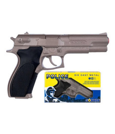 Pistol de politie, metalic (8 gloante), 46421