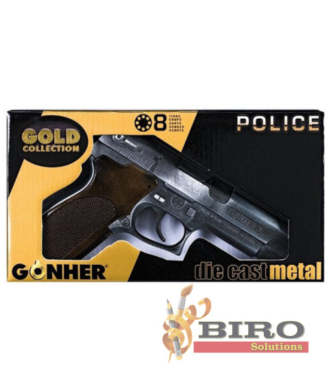 Pistol de poliţie, 8 focuri, Gonher, 43544