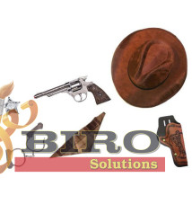 Set de joacă cu armă de 8 focuri şi accesorii, 44082