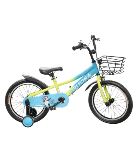 Bicicletă 20" Raccoon, art. TN23R03, galben si albastru