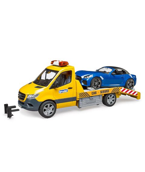 Transport auto Bruder Mercedes Benz Sprinter cu automobil