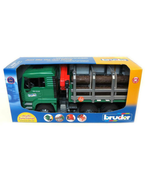 Camion forestier cu macara și încărcător