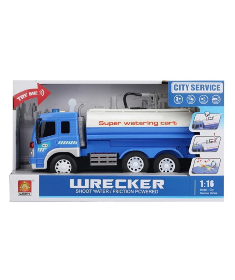 Camion cisterna cu inertie 1:16 (lumini,sunete)