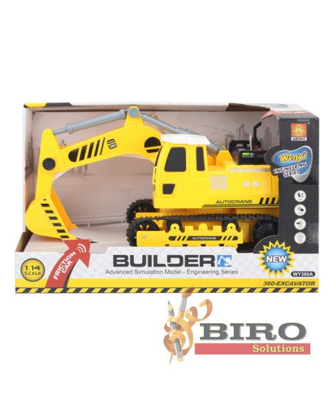 Mașină cu inerție 1:14 "360-Excavator Truck" (lumini, sunete)