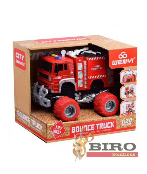 Camion de pompieri SUV inerție 1:20 (lumină, sunet)