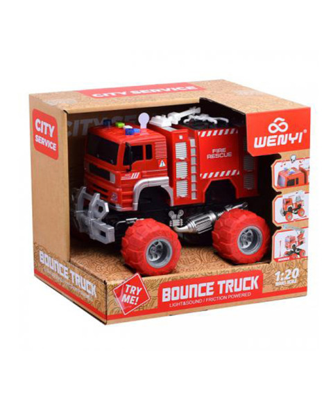 Camion de pompieri SUV inerție 1:20 (lumină, sunet)