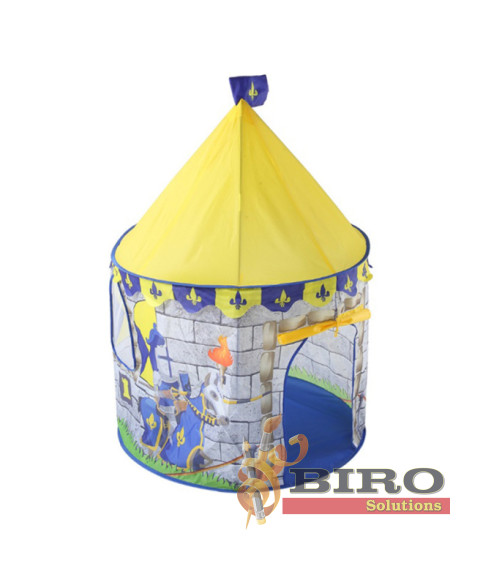 Cort de joaca pentru copii 100x135cm, galben si albastru