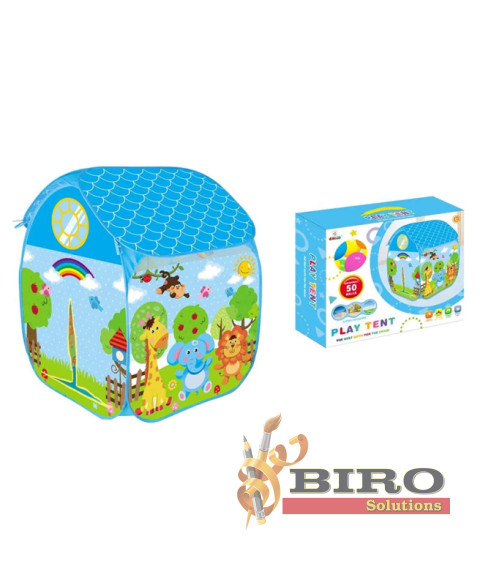Cort de joaca Happy Zoo cu bile (50buc)