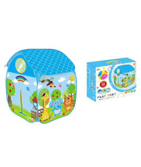 Cort de joaca Happy Zoo cu bile (50buc)