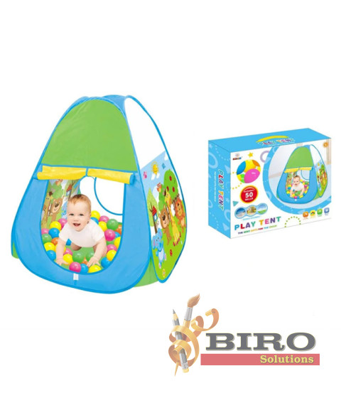 Cort de joaca Happy Zoo cu bile (50buc)