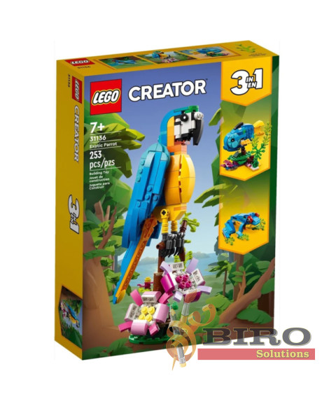 Constructor LEGO Creator 3in1 Papagal exotic