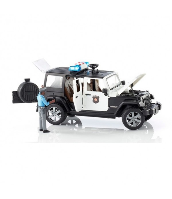 Maşină de teren pentru poliţie Jeep Wrangler cu figurină