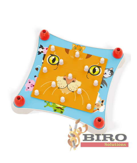 QC Puzzle Creaza animalul Quercetti, 58212