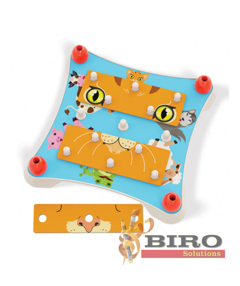 QC Puzzle Creaza animalul Quercetti, 58212