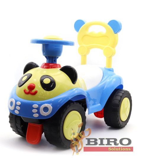 Mașinuță de împins Panda, albastră, 141610