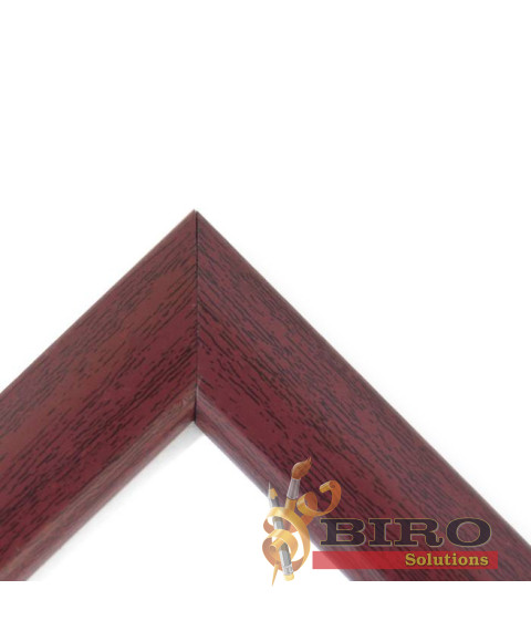Ramă foto A4, plastic, lemn roșu