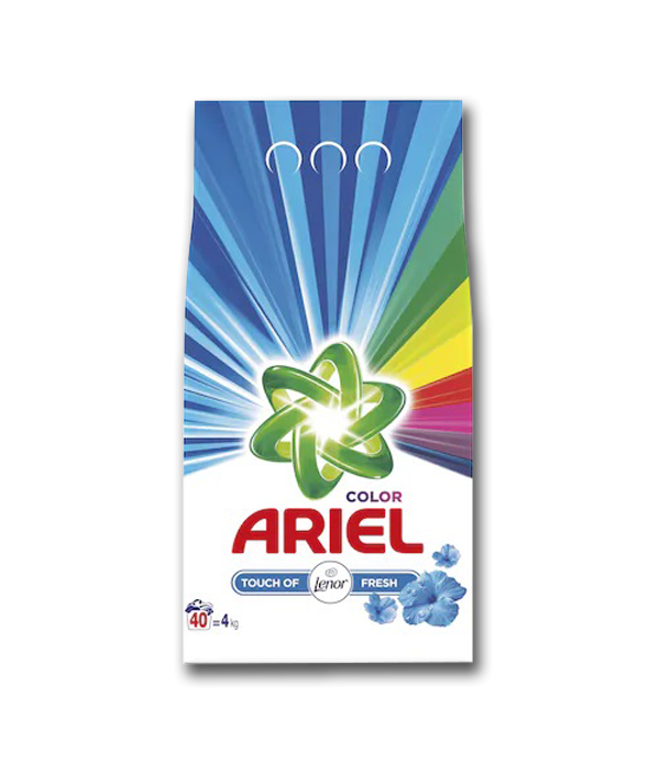 Detergent praf automat Ariel, 4kg, ambalaj moale