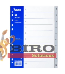 Separator din plastic index 1-10 NOKI A4