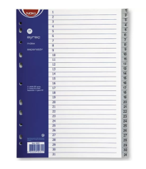Separator din plastic index 1-31 NOKI A4