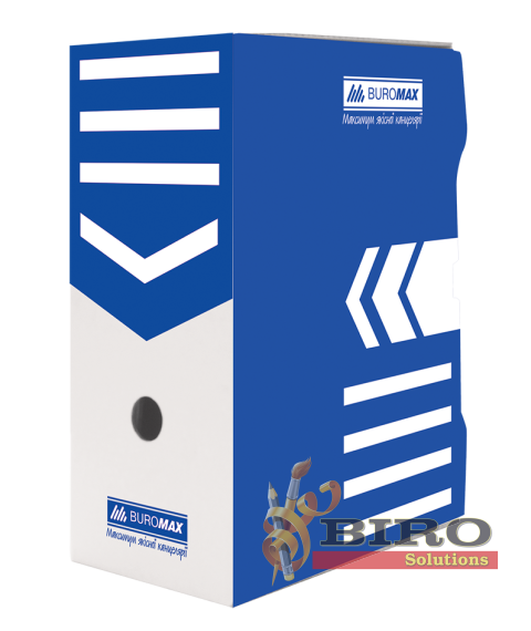 Cutie carton pentru arhivare 15 cm, albastru, JOBMAX