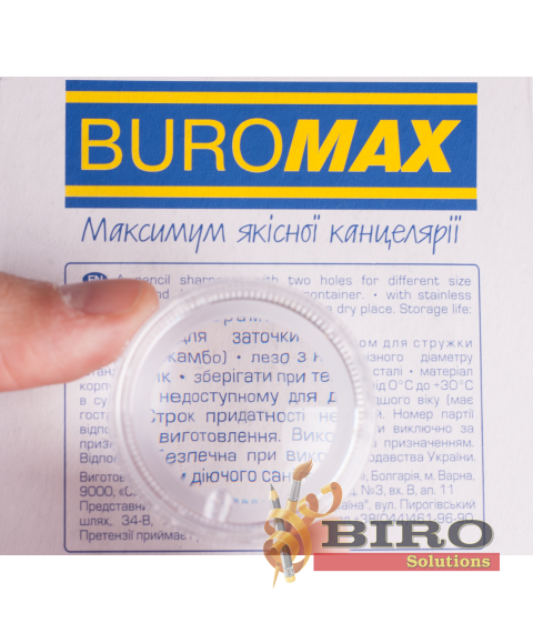 Ascuțitoare cu container MASTER, din plastic. albastra